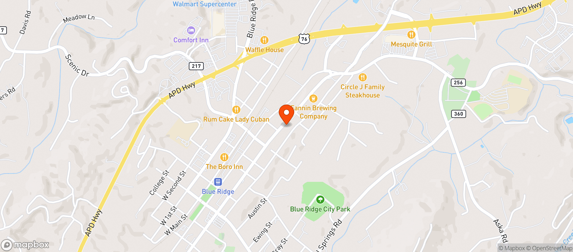 Map showing Copper Mountain Hemp Traders