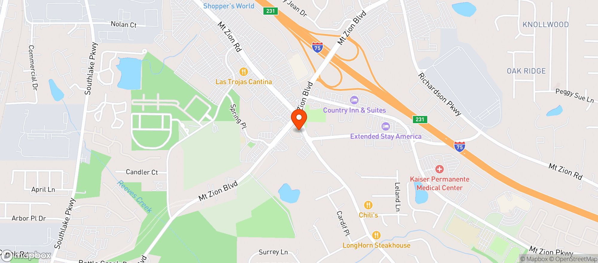 Map showing Gnc