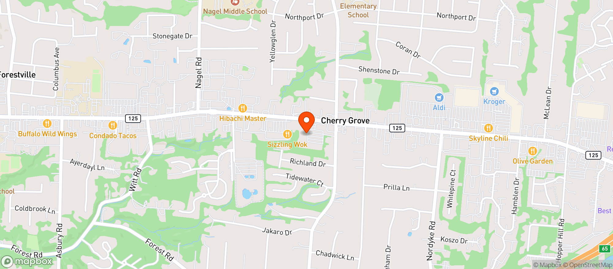 Map showing Country Fresh Farm Market