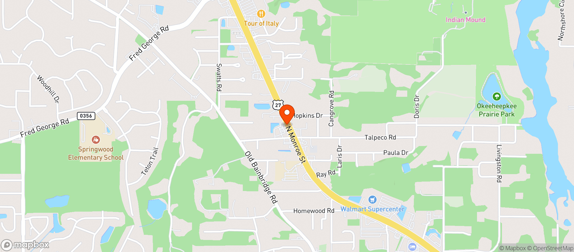 Map showing Sunstop