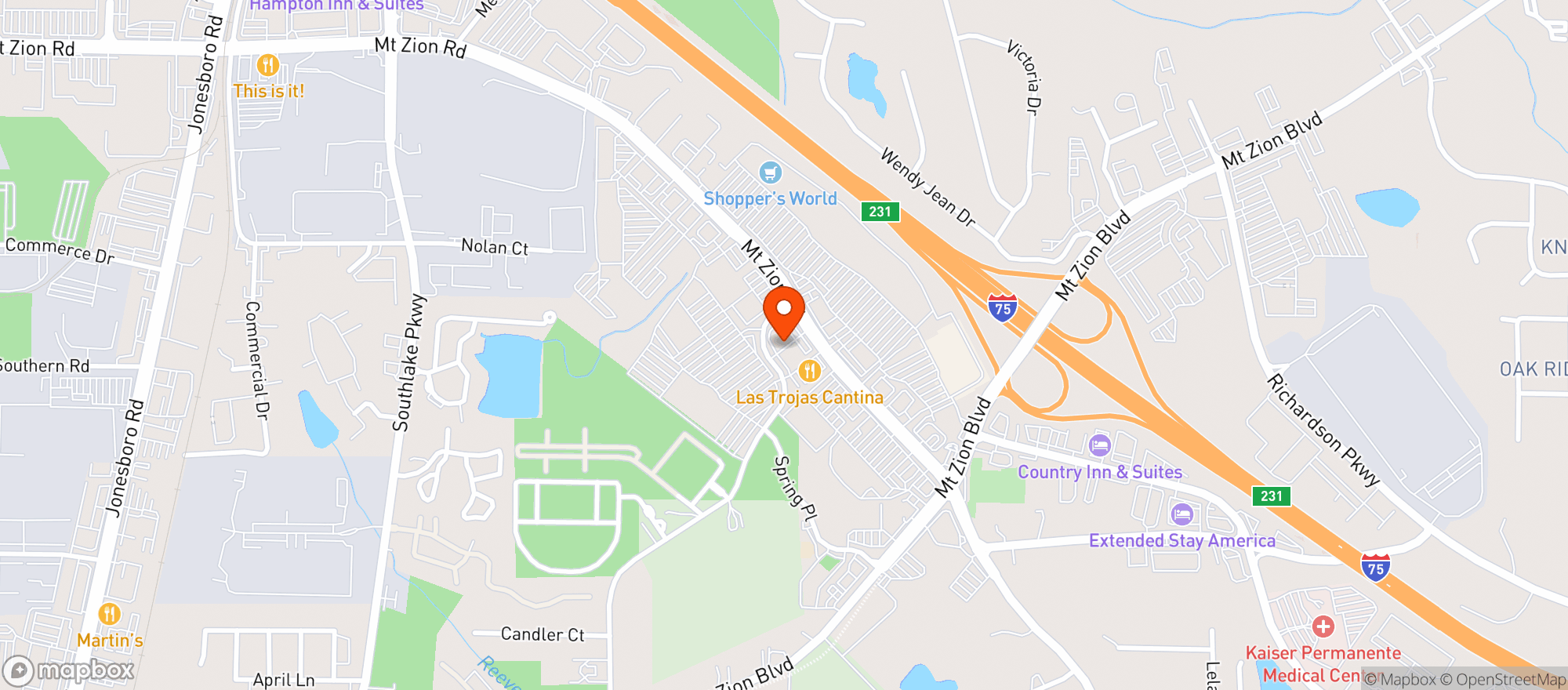 Map showing Vitamin Shoppe - Morrow