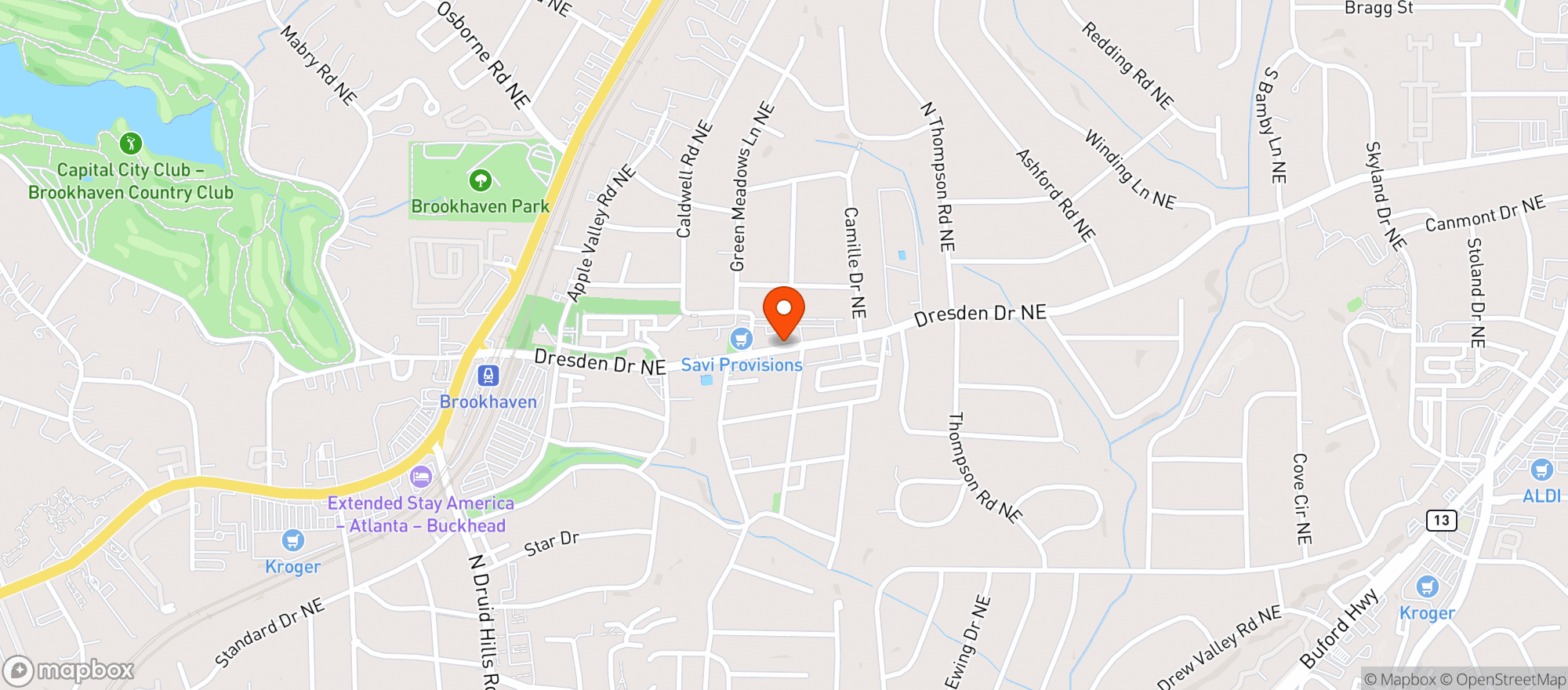 Map showing Brookhaven Wines