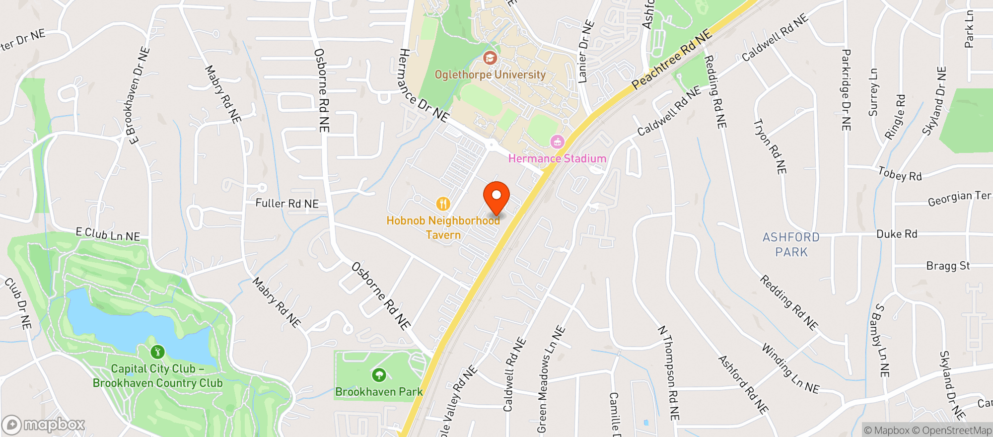 Map showing Publix