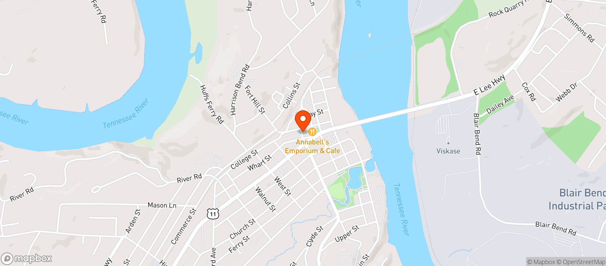 Map showing Grove Wine & Spirits