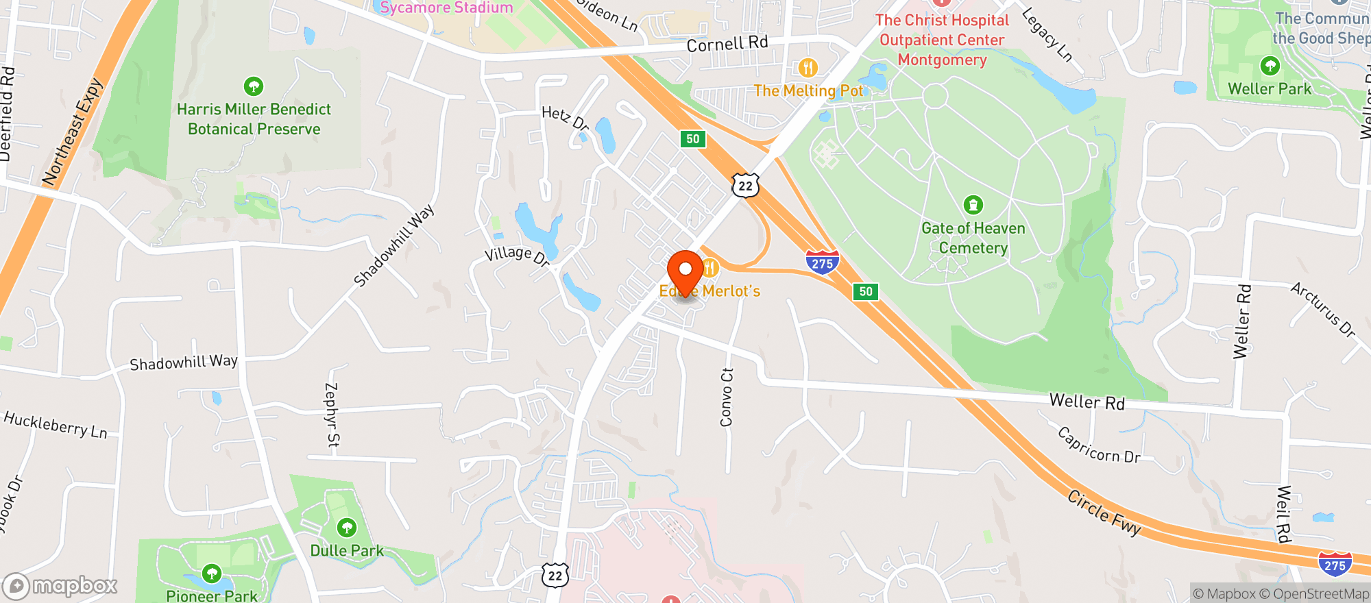 Map showing Elevate