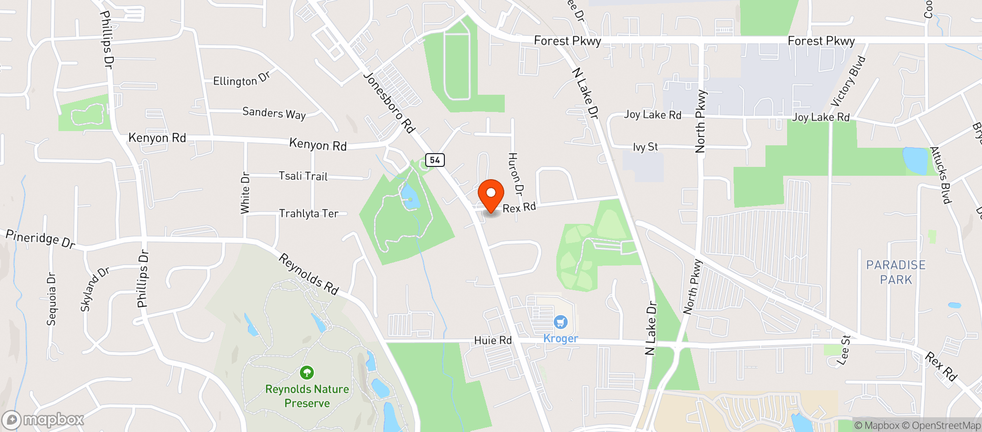 Map showing 40096 Chevron Food Mart_112