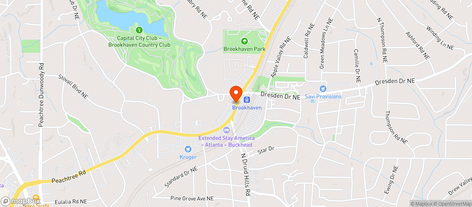 Map showing TOTAL WINE & MORE 804