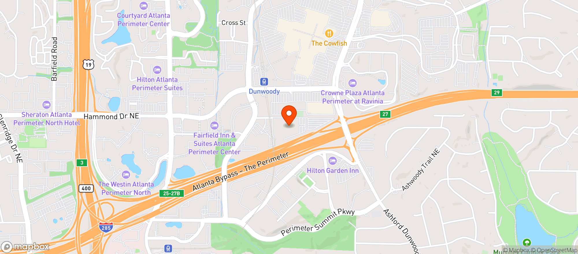 Map showing Ct Cantina & Taqueria