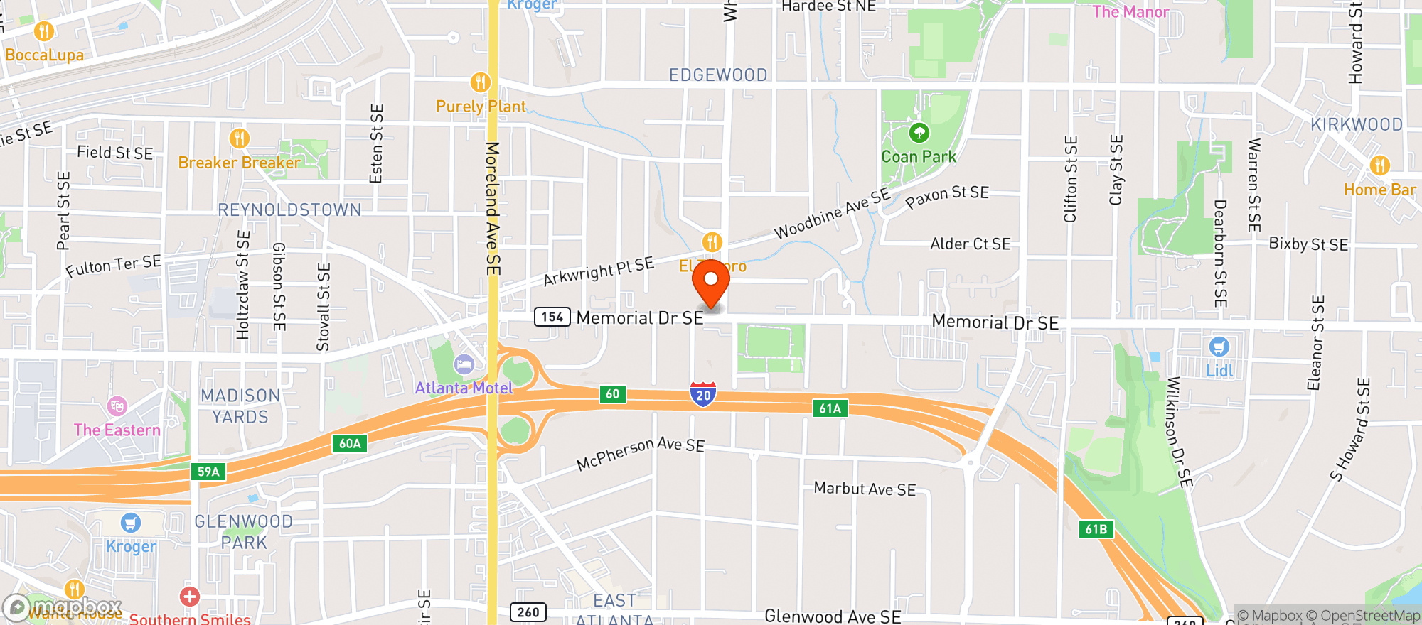 Map showing Pure Quill Superette