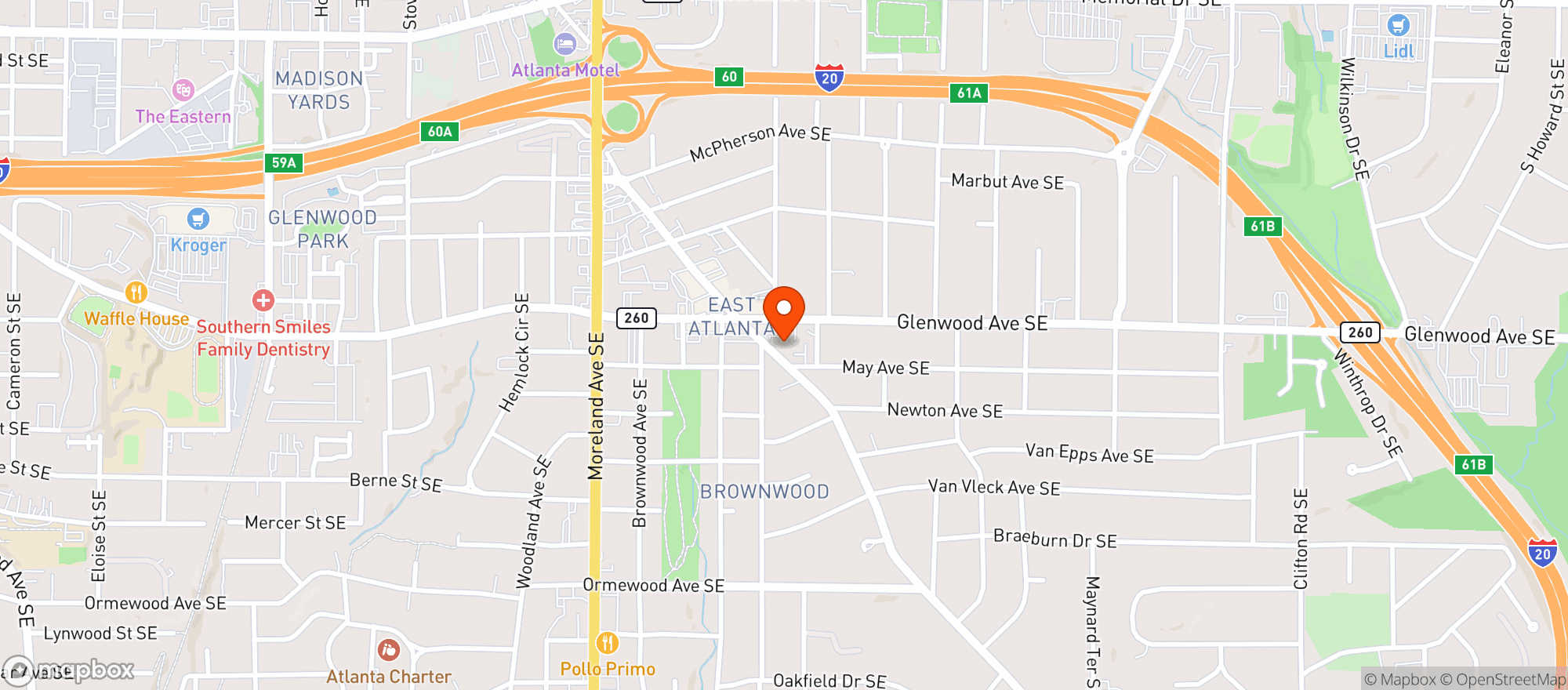 Map showing The Midway