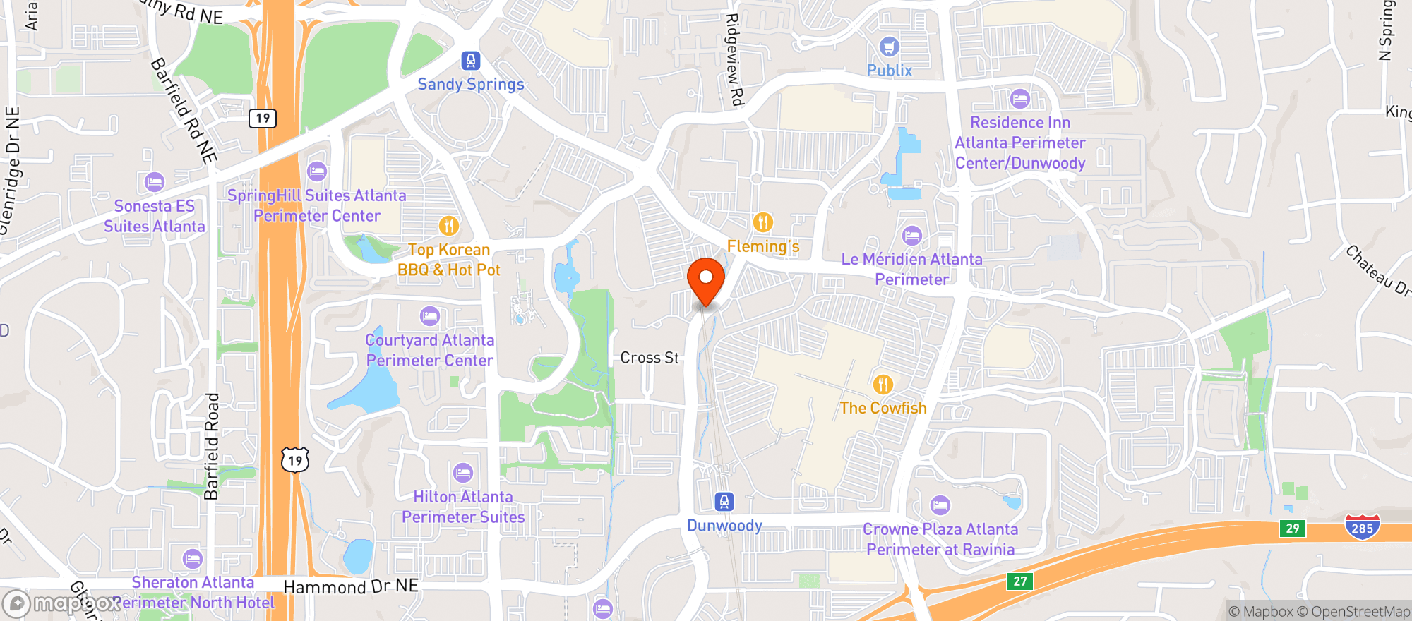 Map showing Total Wine & More - Perimeter