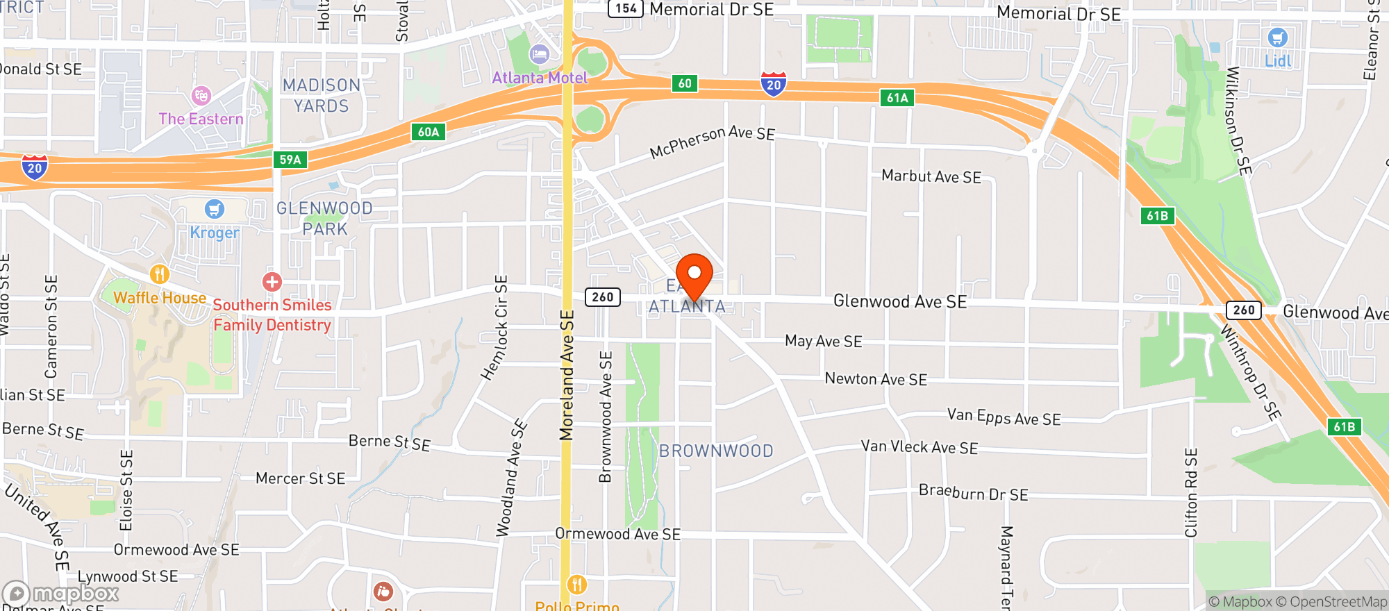 Map showing 529 Bar