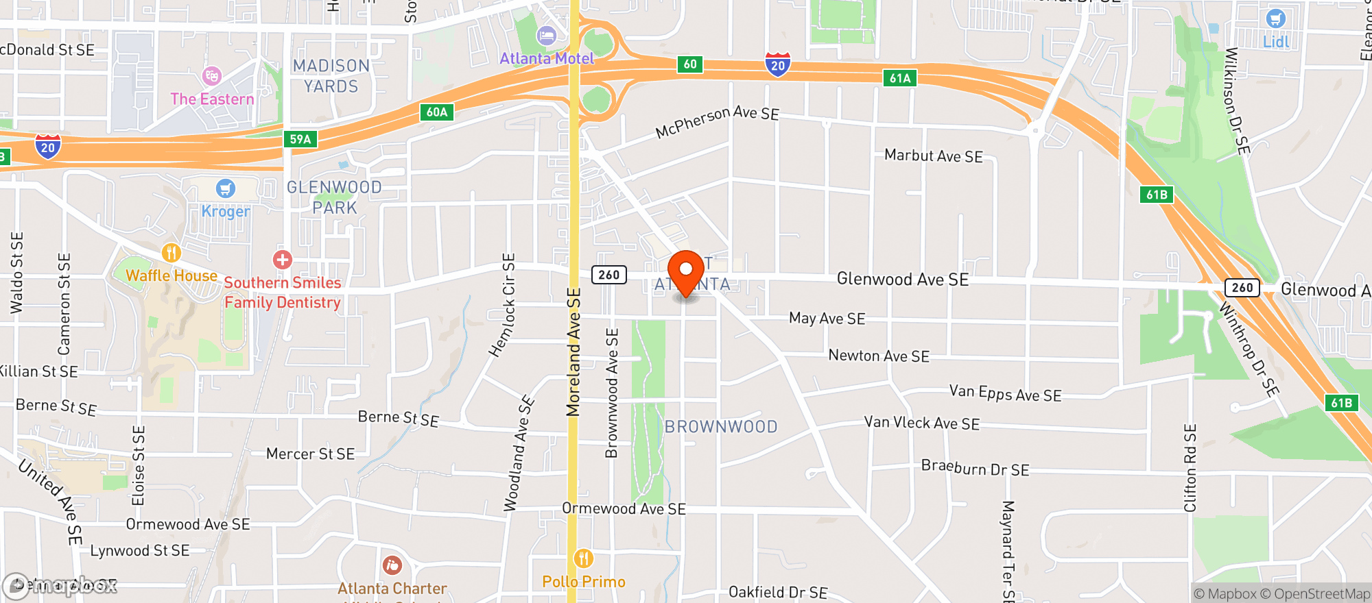 Map showing So Ba Vietnamese Restaurant