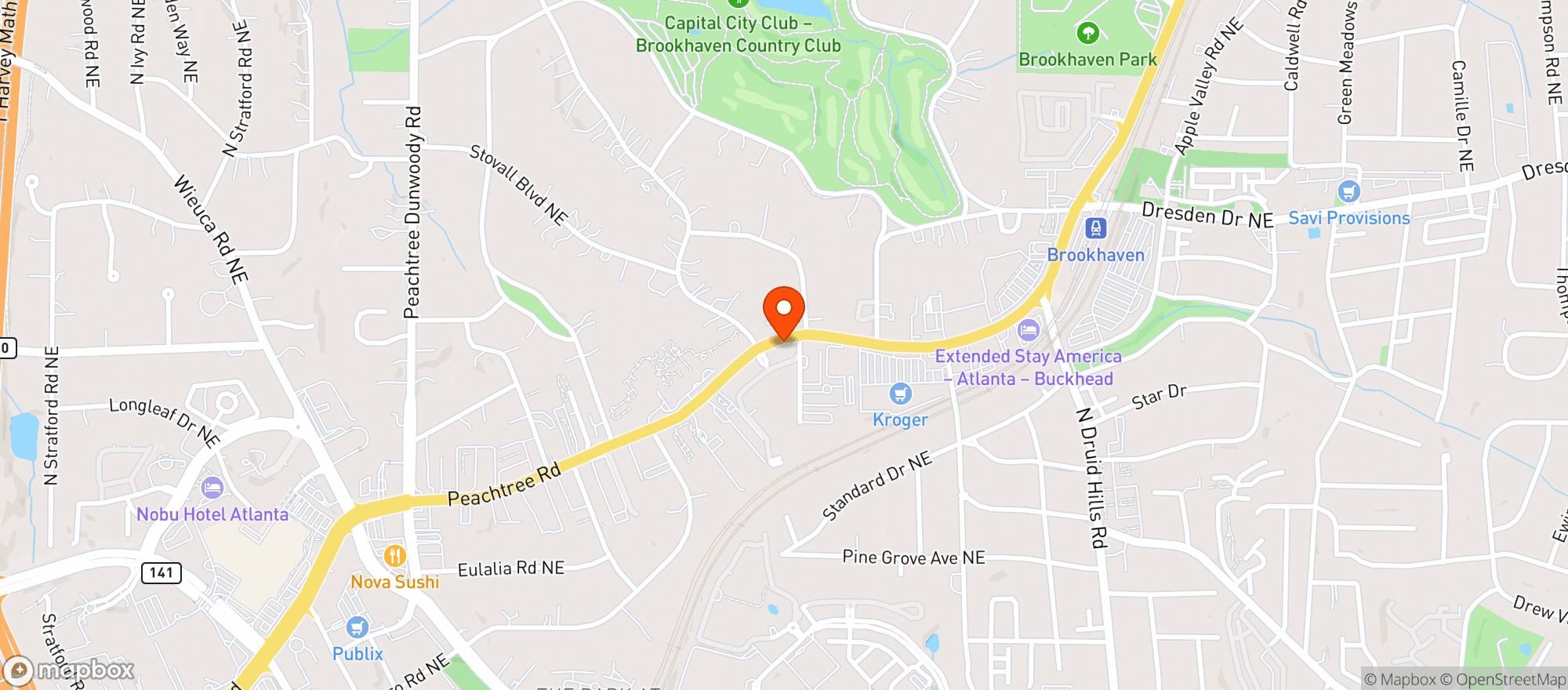Map showing Lenbrook