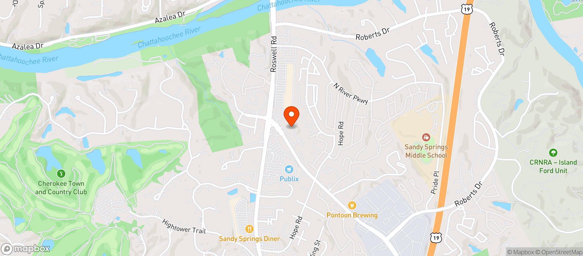 Map showing Food Mart Citgo