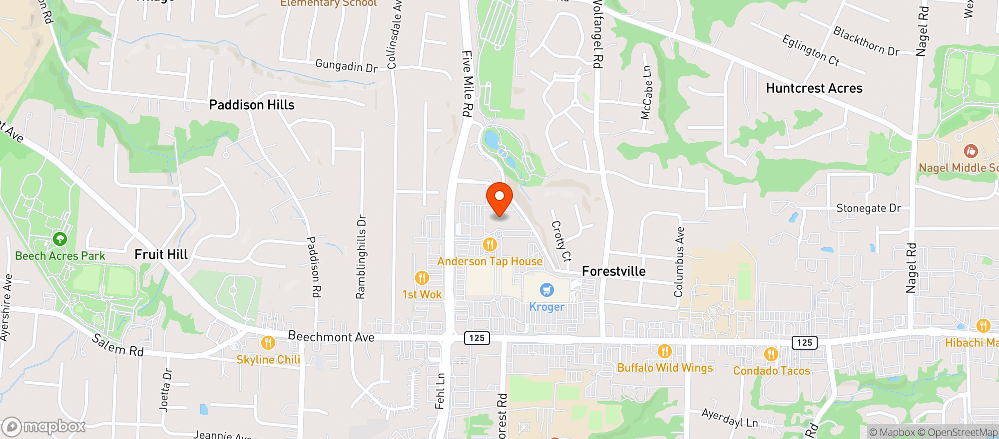 Map showing Amc Anderson Town Cente #4375