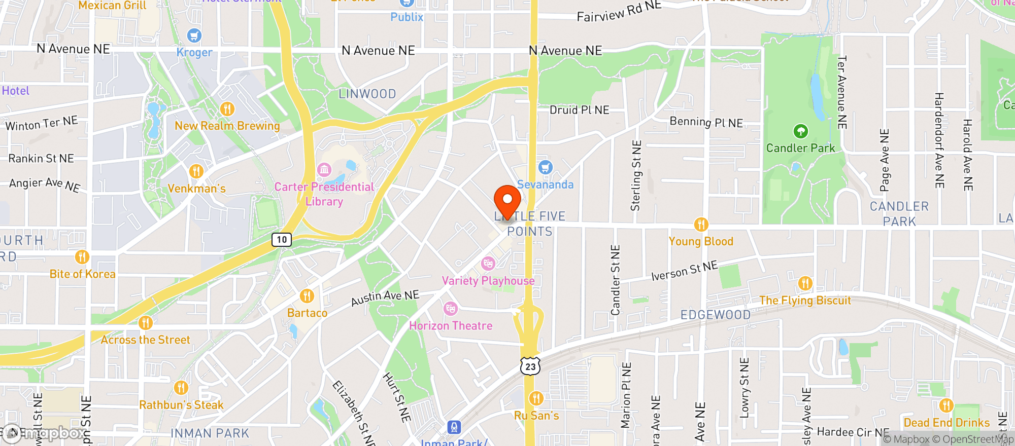 Map showing Apotheca Cannabis Dispensary