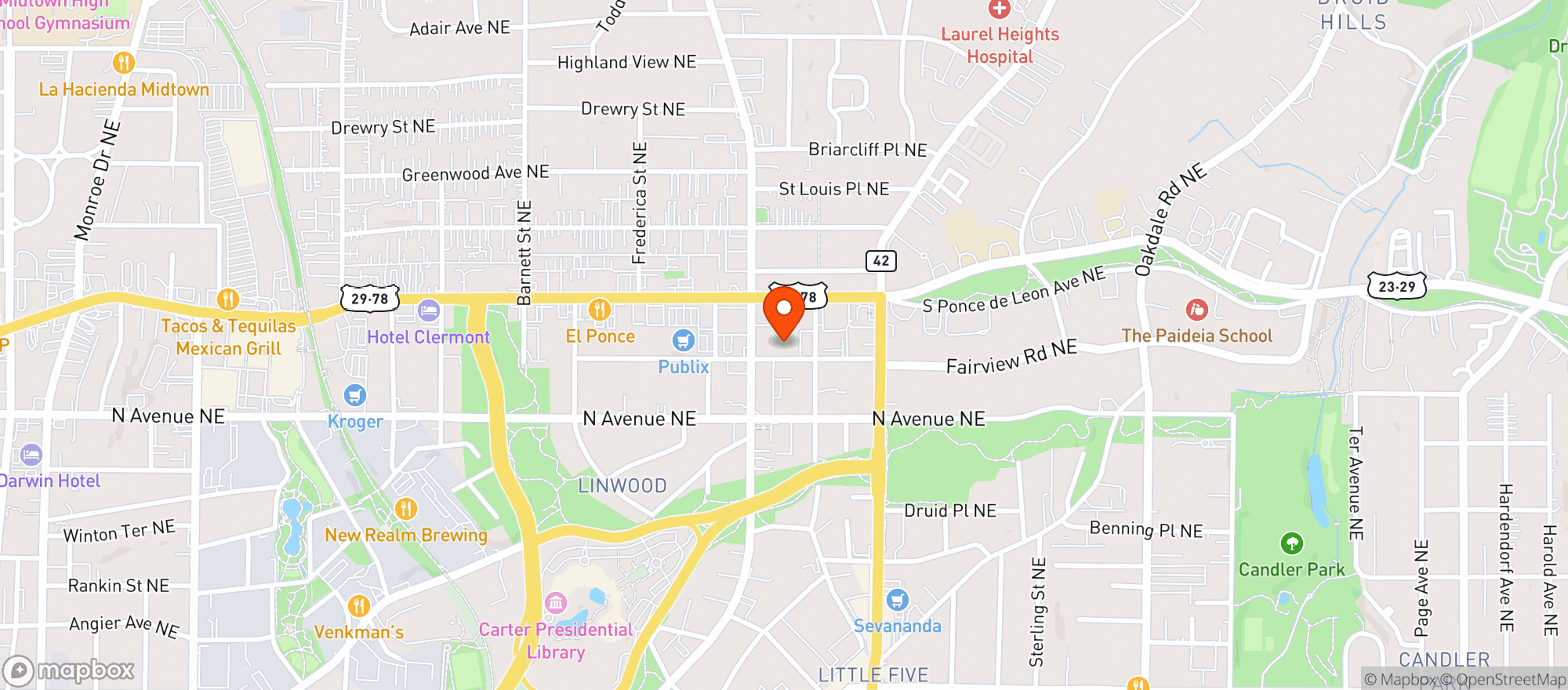 Map showing Co