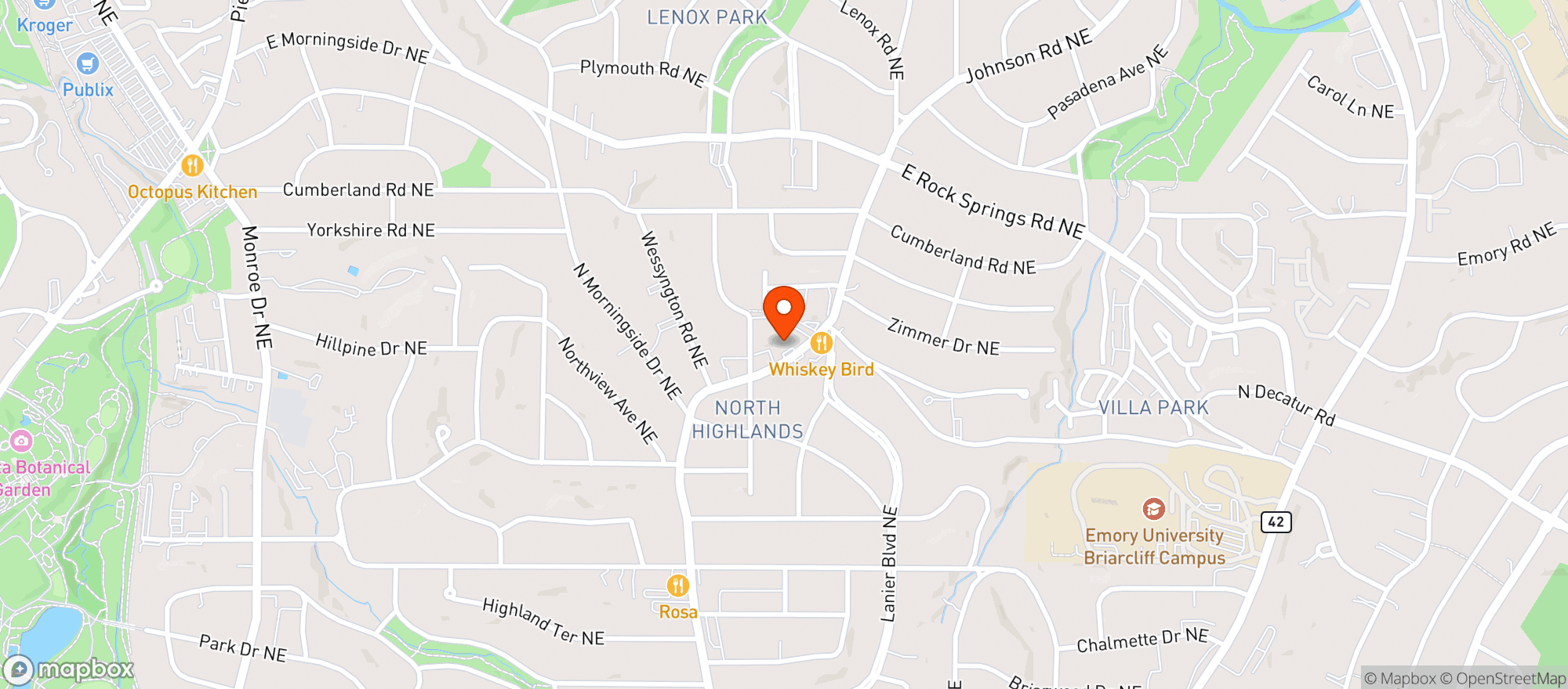 Map showing Alon's Bakery