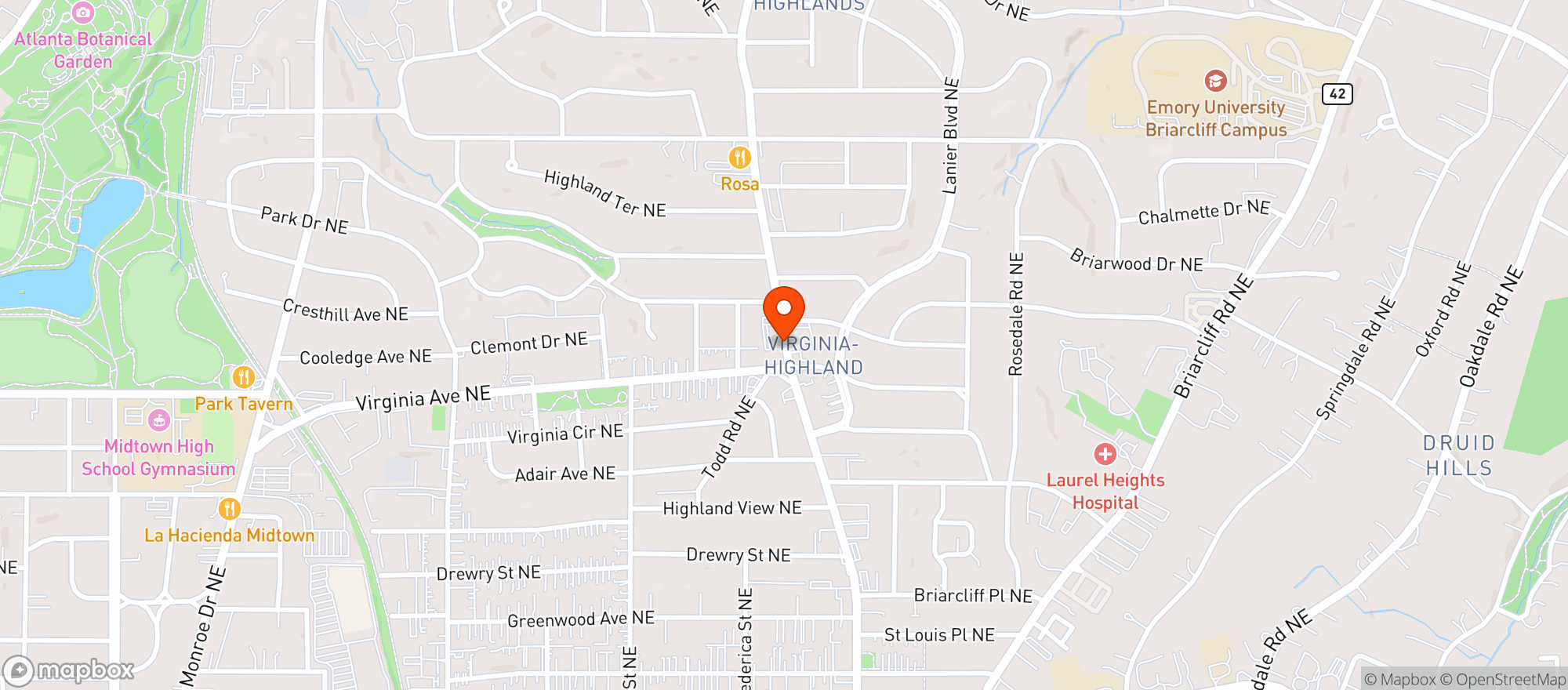 Map showing Mai Kitchen