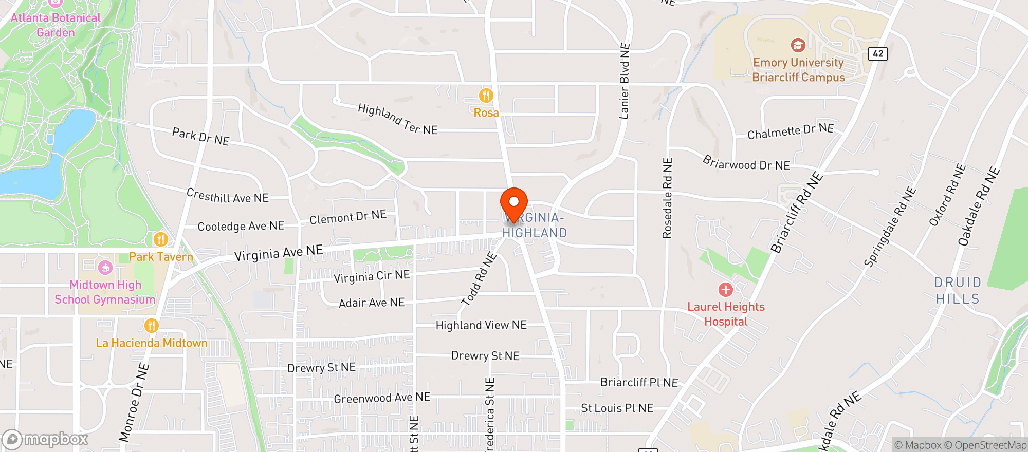 Map showing Fontaines Oyster House