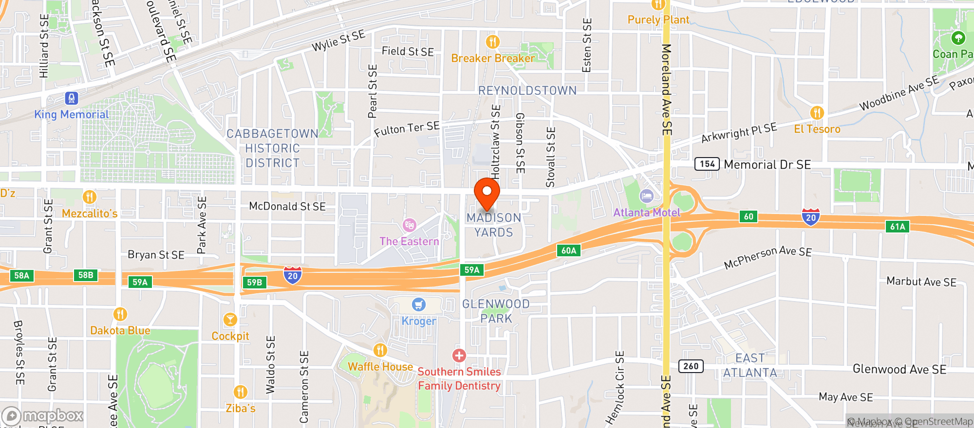 Map showing Publix