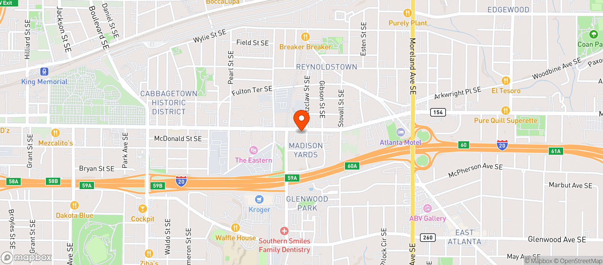 Map showing Gnc
