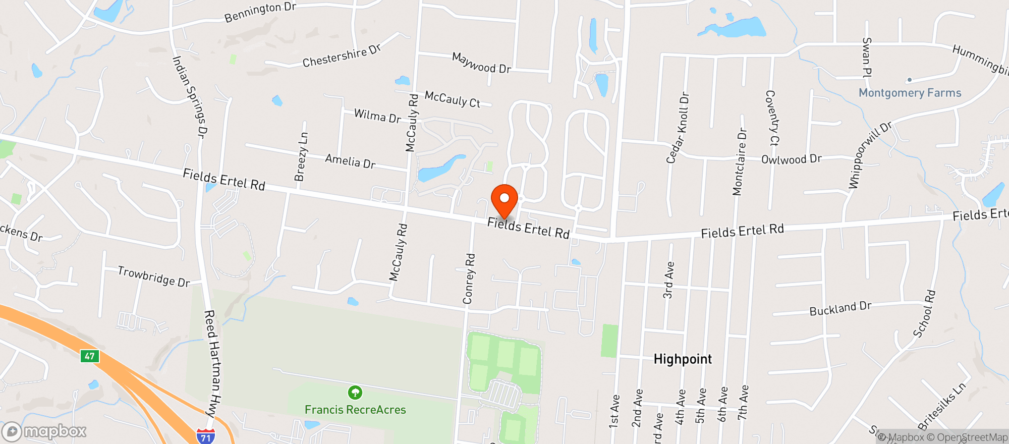 Map showing Sunoco
