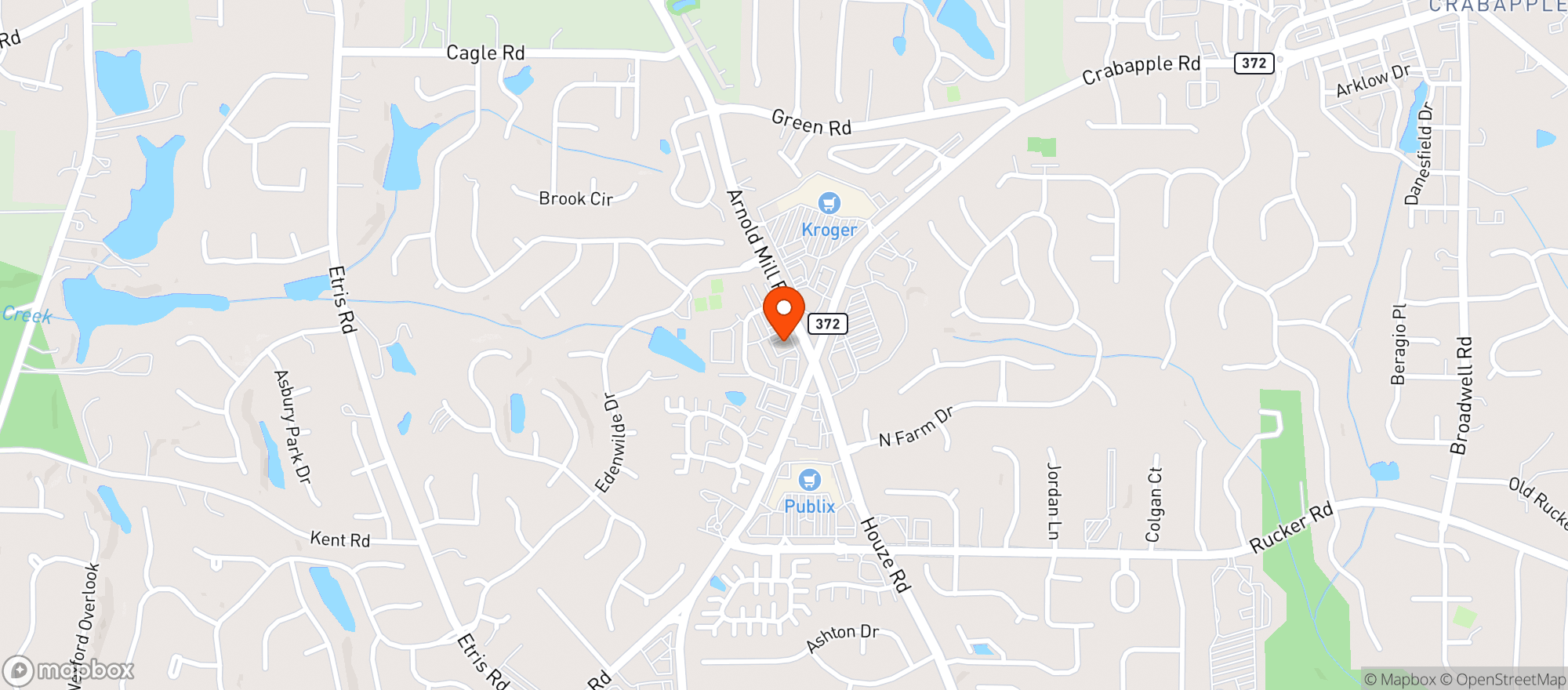 Map showing Crabapple Tavern