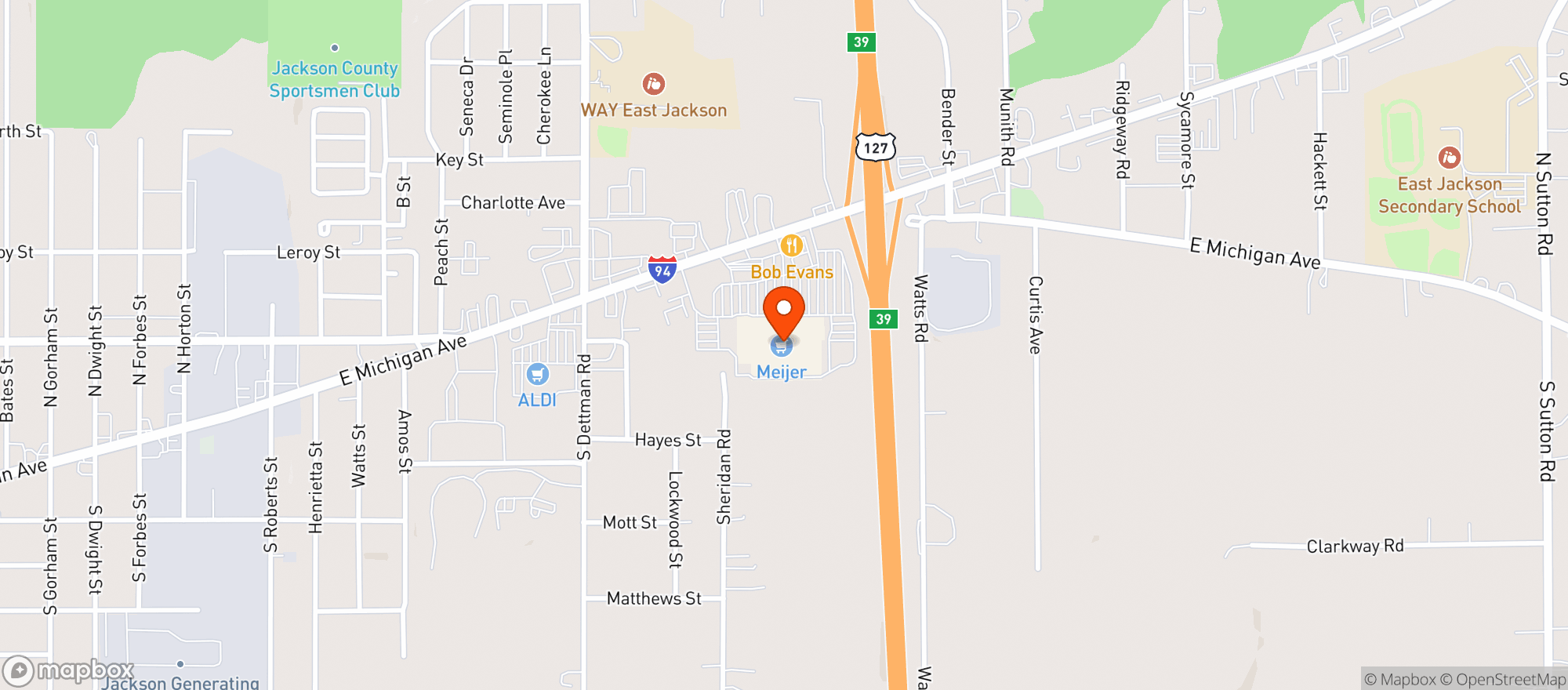Map showing Meijer #56
