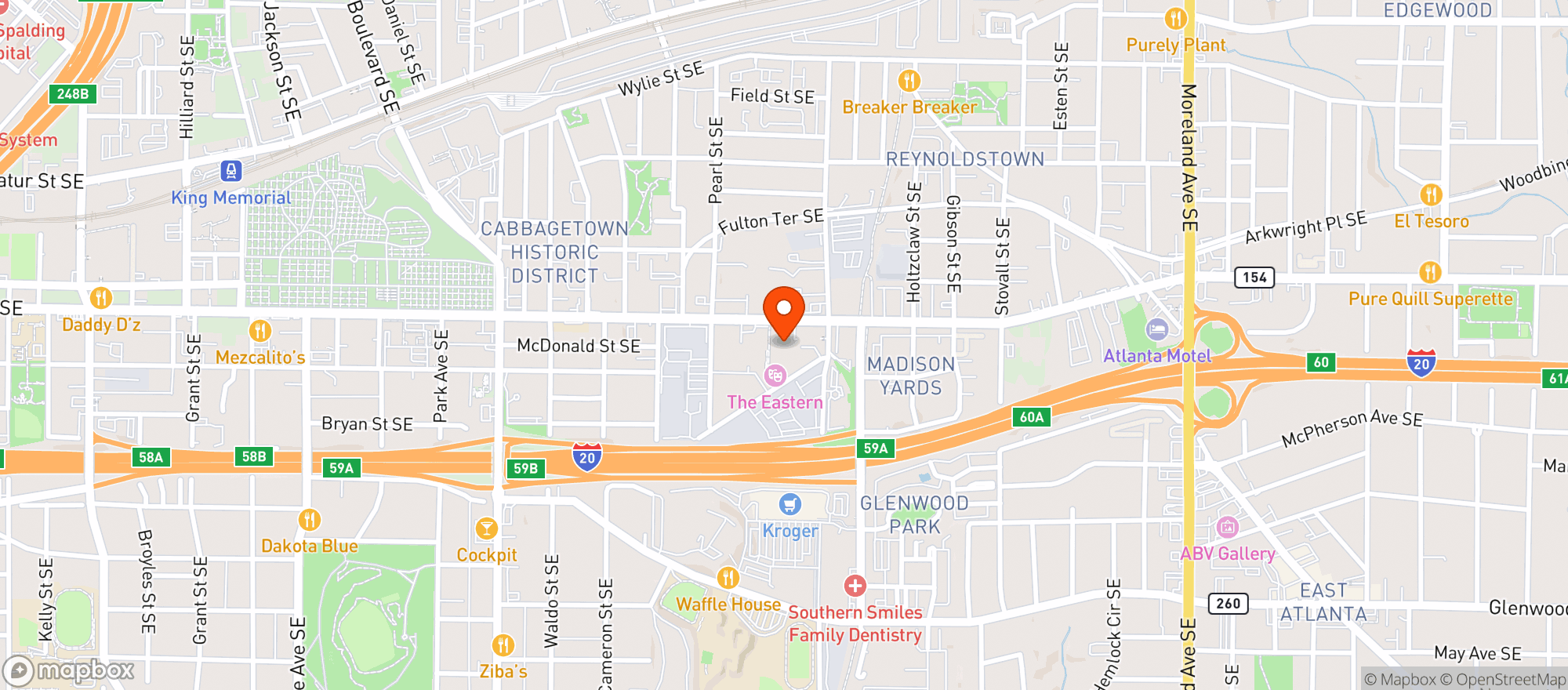 Map showing Spina Pizza