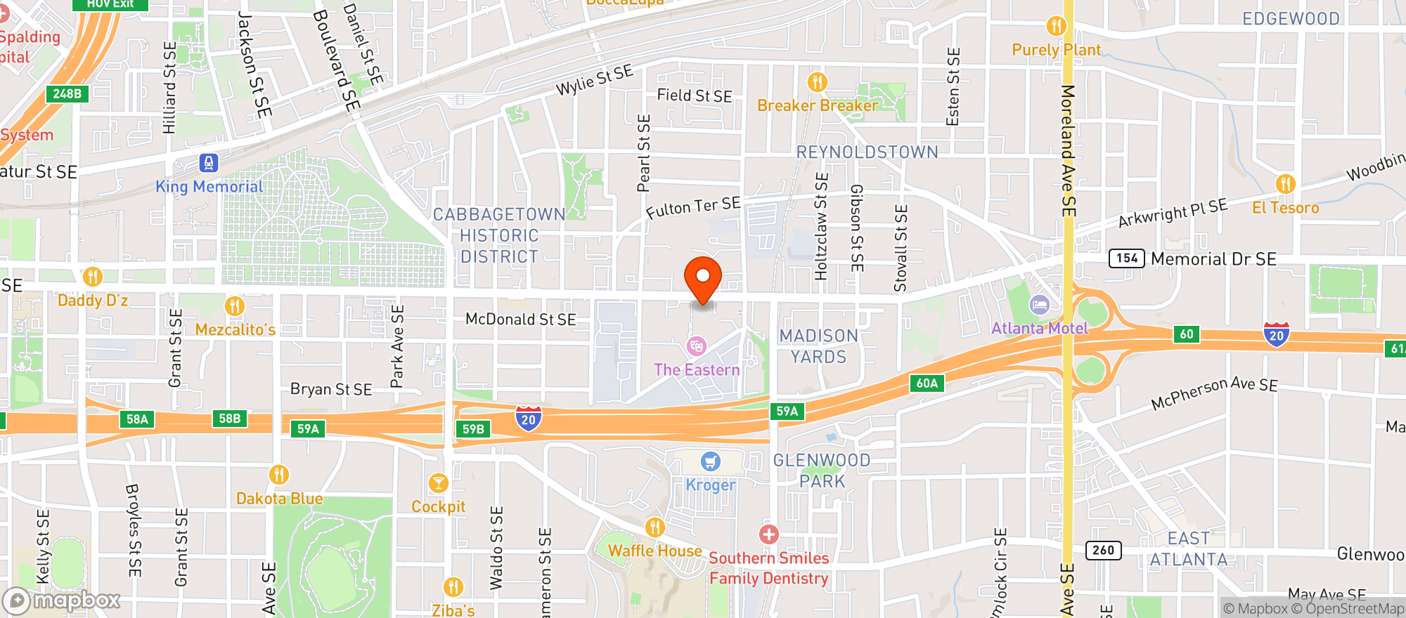 Map showing El Malo