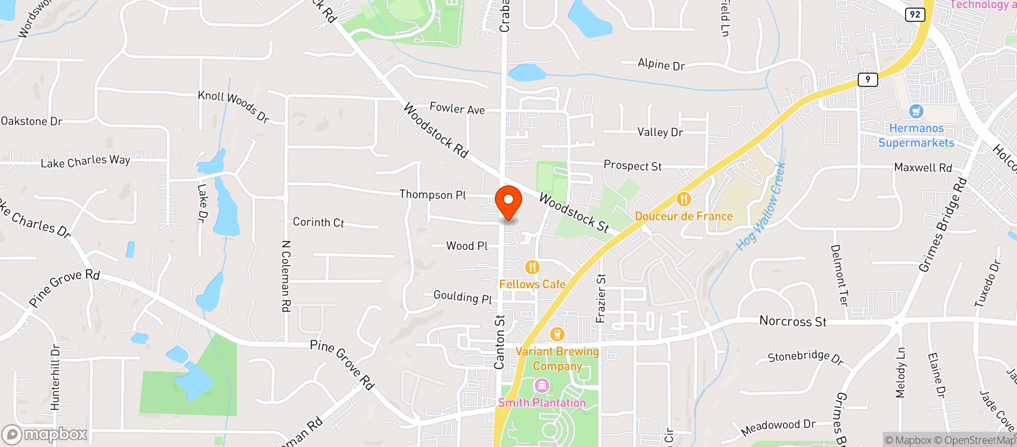 Map showing Two Funky Hippies Boutique