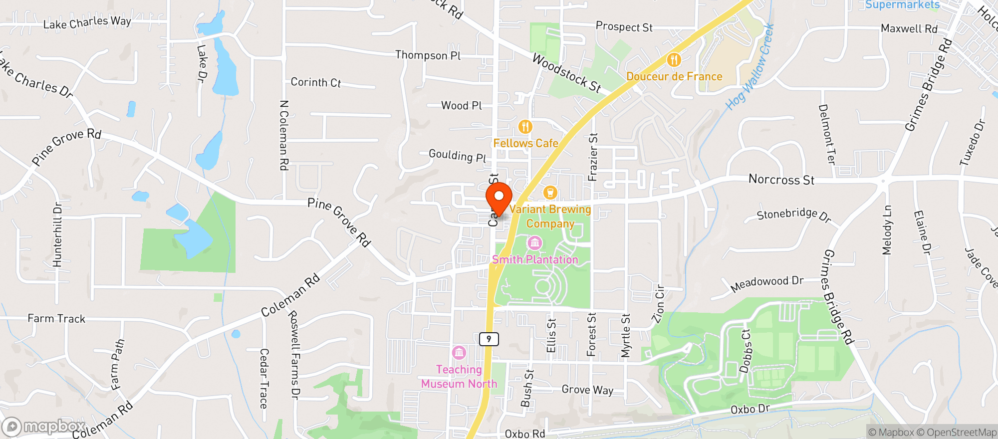 Map showing Ceviche-roswell