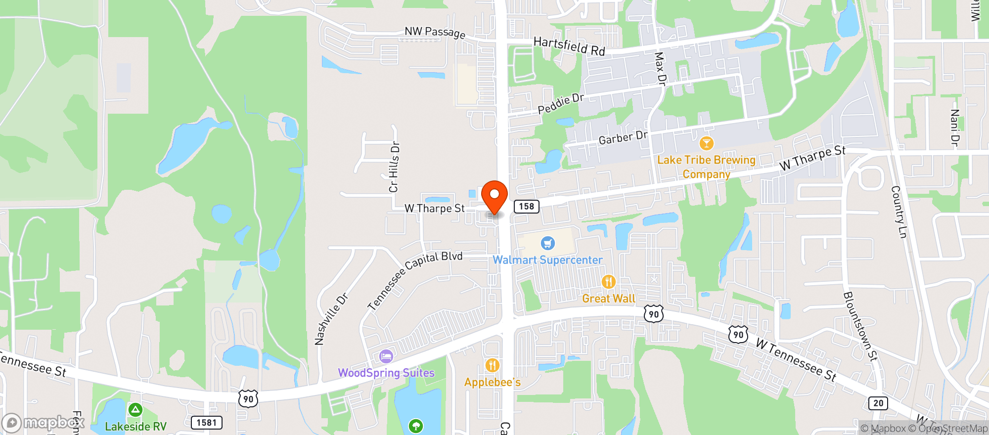 Map showing Sun Valley Market & Deli #592