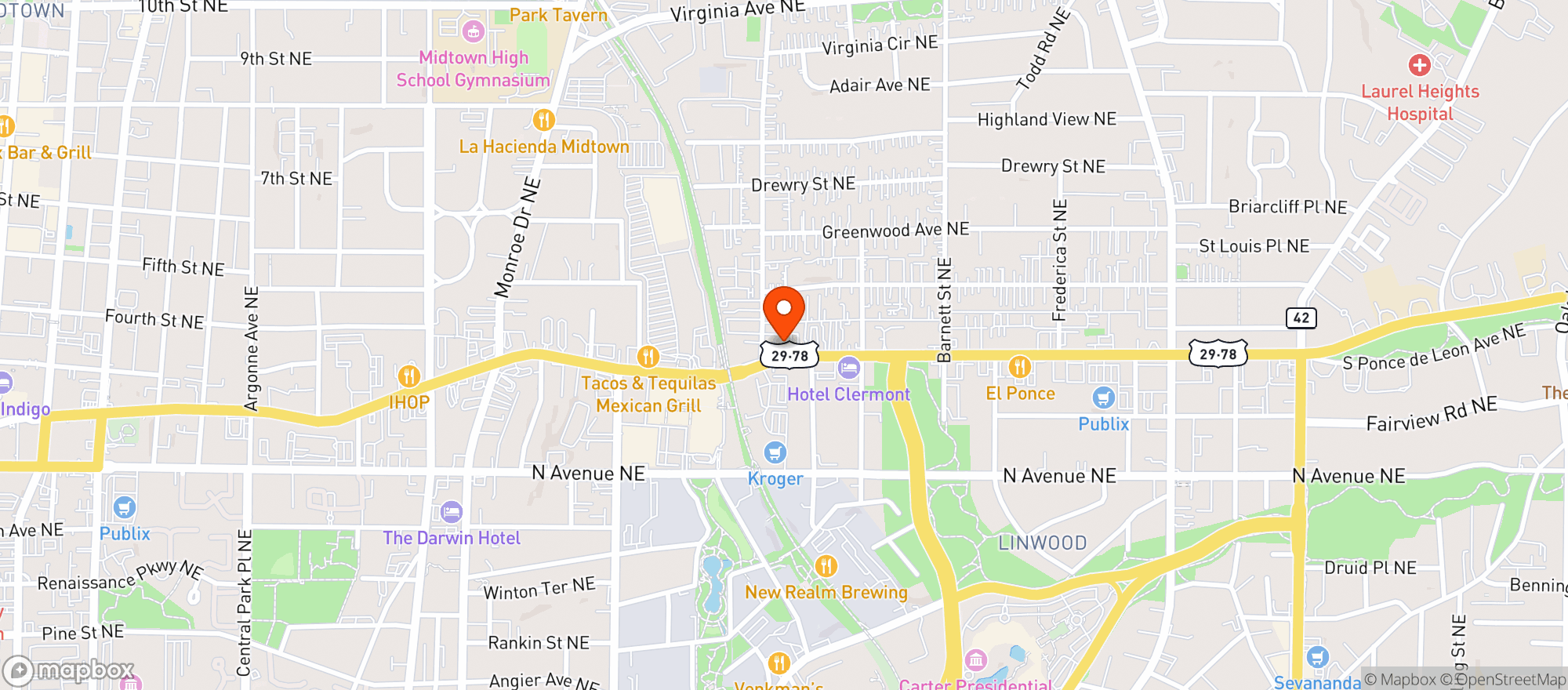 Map showing Up in Smoke ATL