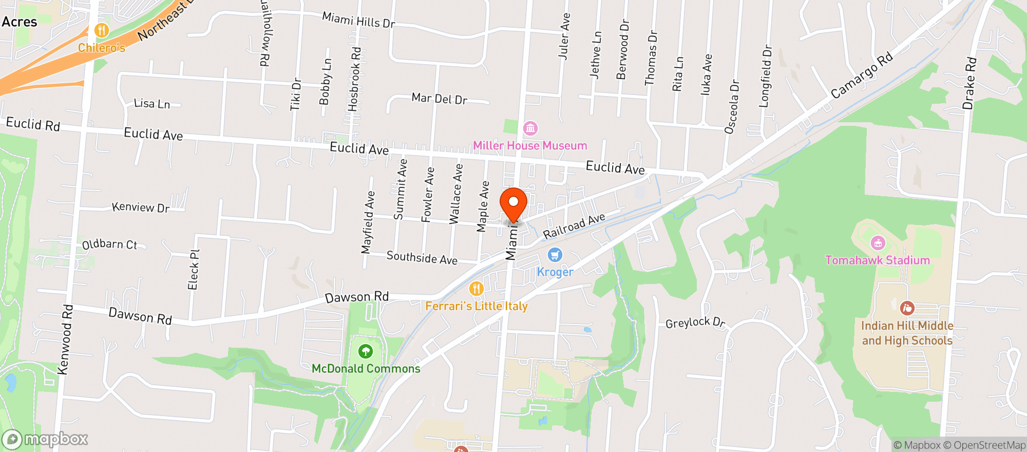 Map showing A Tavola