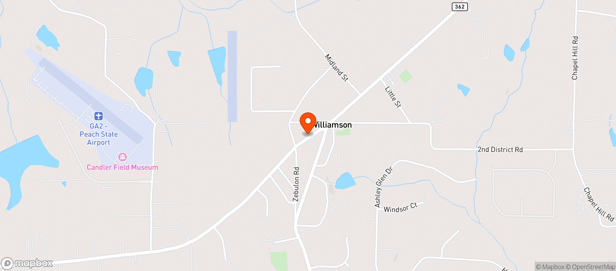 Map showing ROYAL 77 FOOD MART