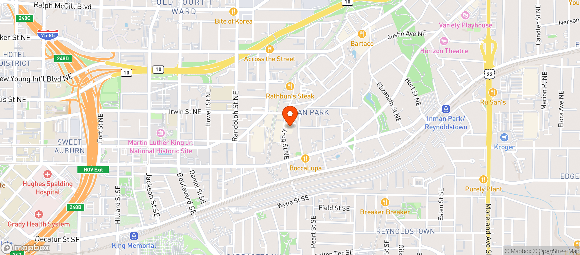Map showing Superica