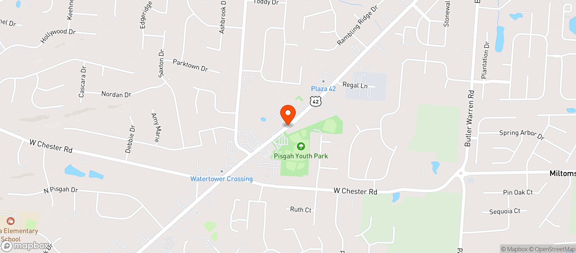 Map showing Mountain Zest Cbd