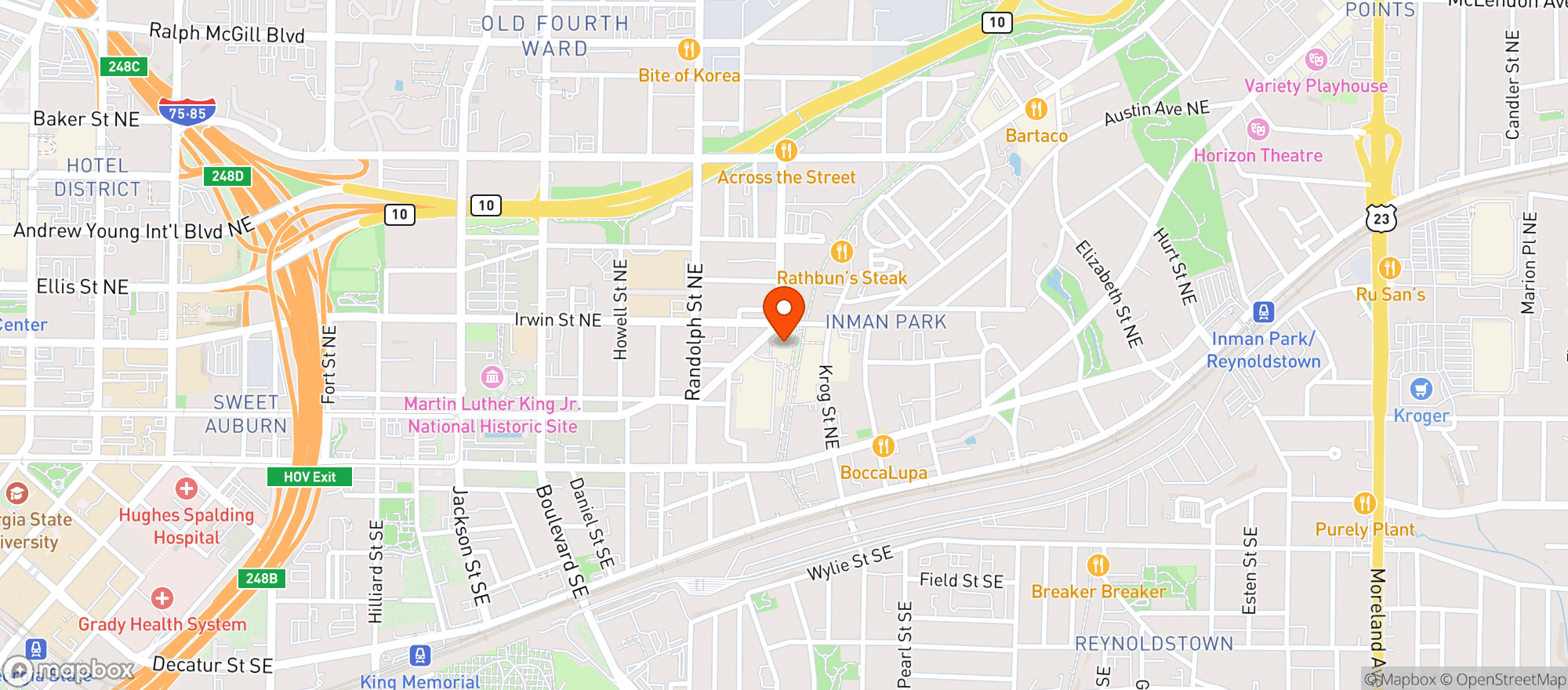 Map showing Yeppa & Co. - Beltline