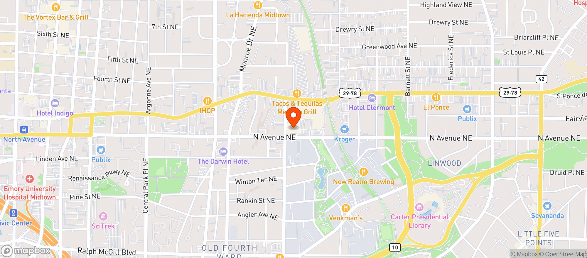 Map showing City Winery