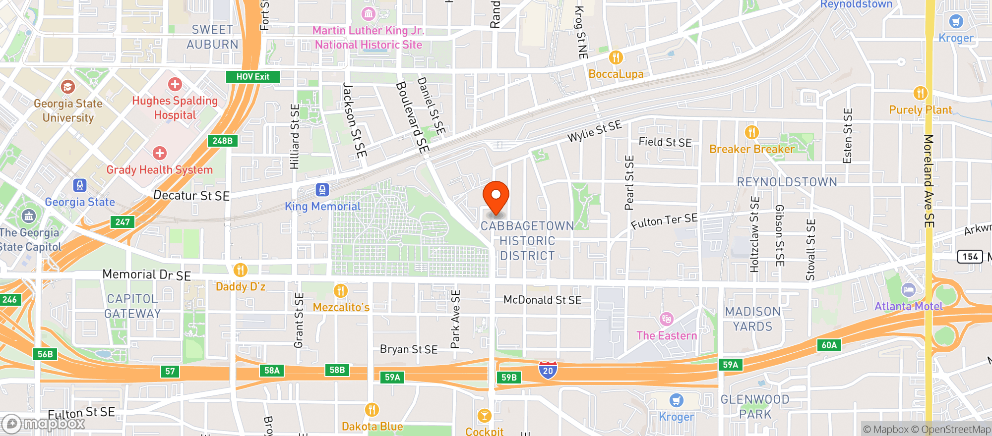 Map showing Carroll Street Cafe