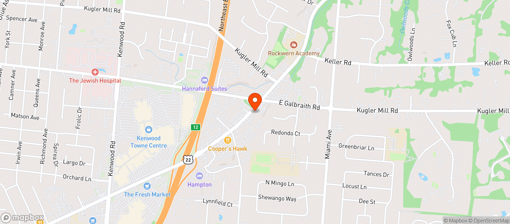 Map showing Embers
