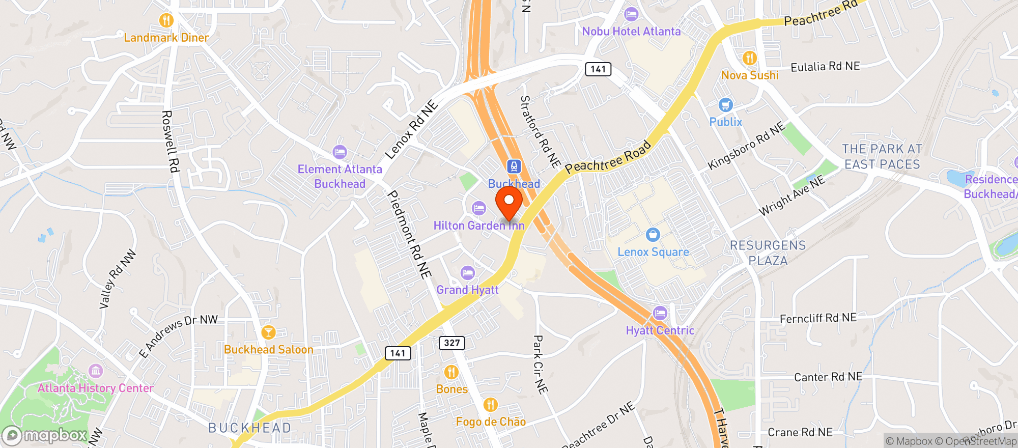Map showing Bistro Niko Ii