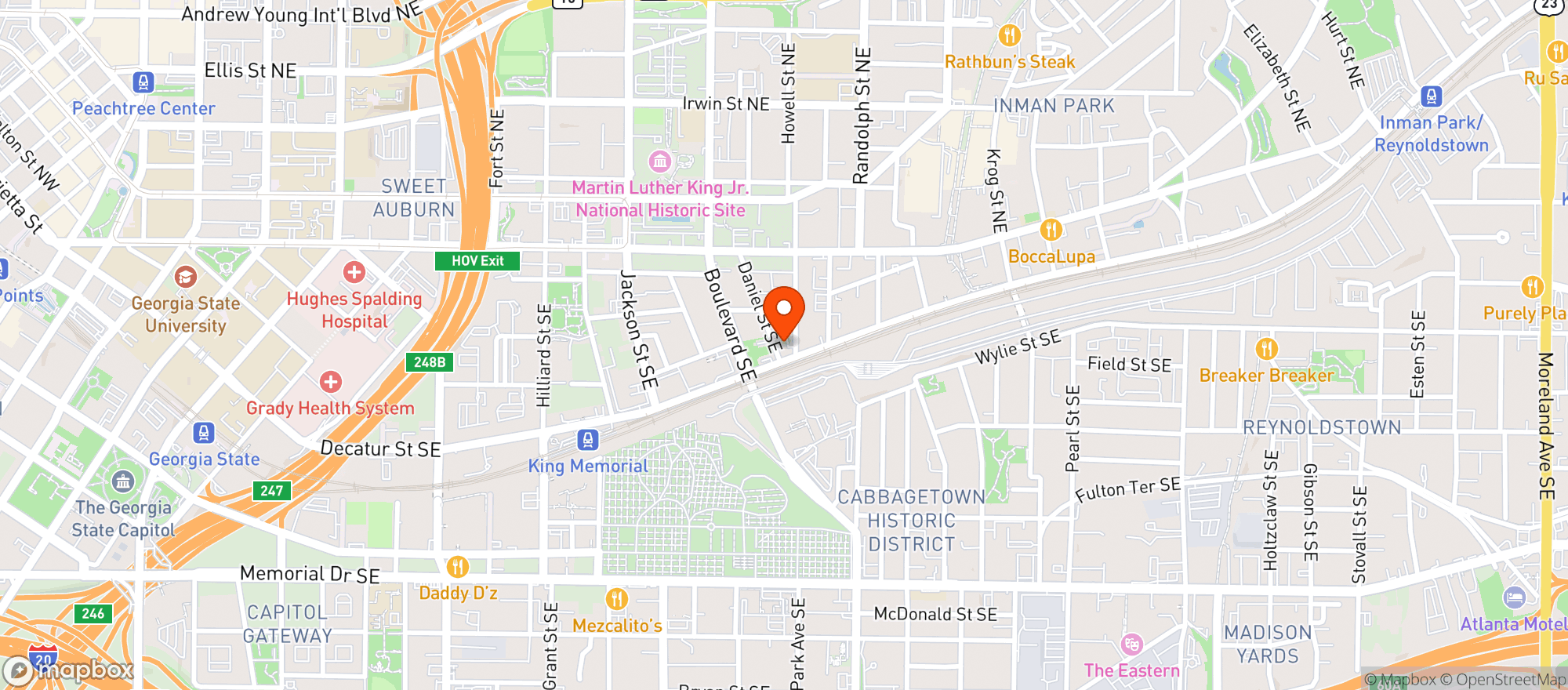 Map showing Midtown Pantry Llc