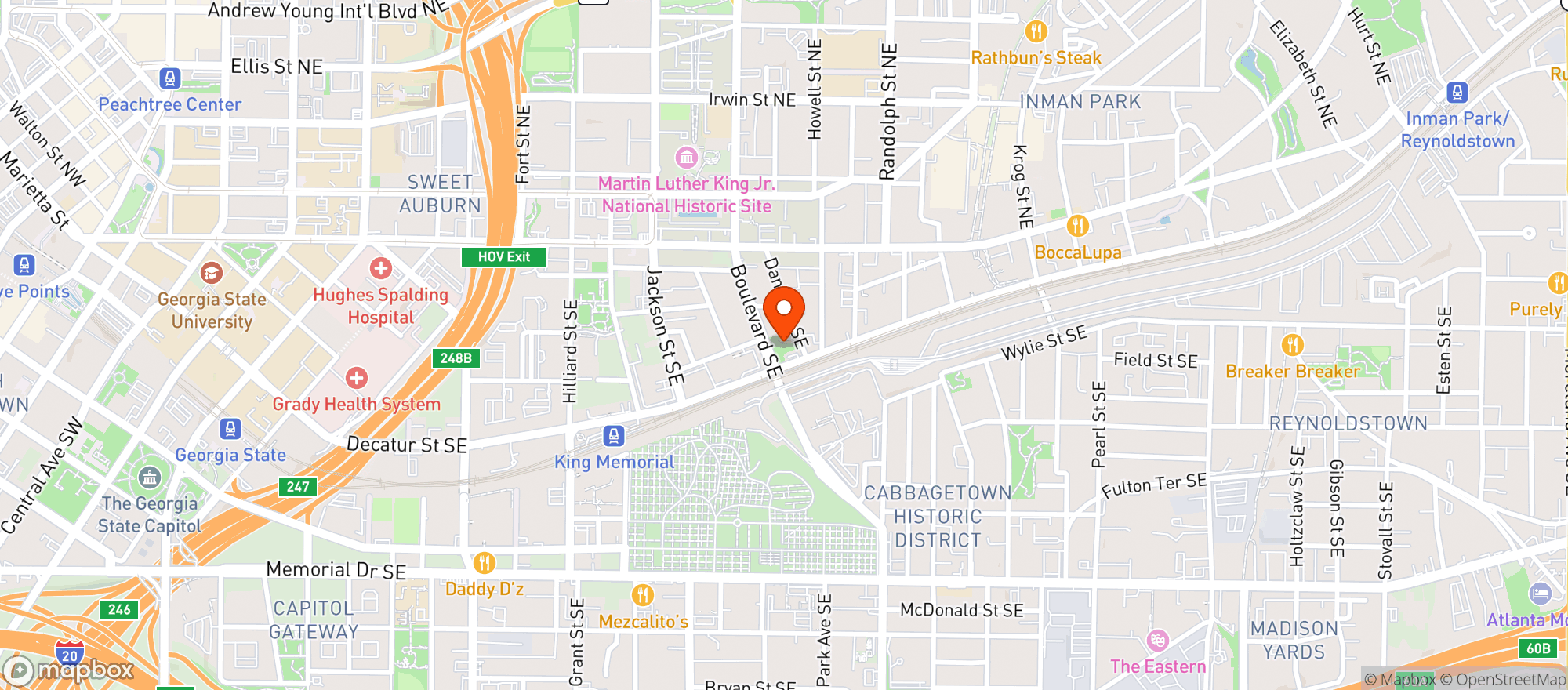 Map showing Fetch Atl