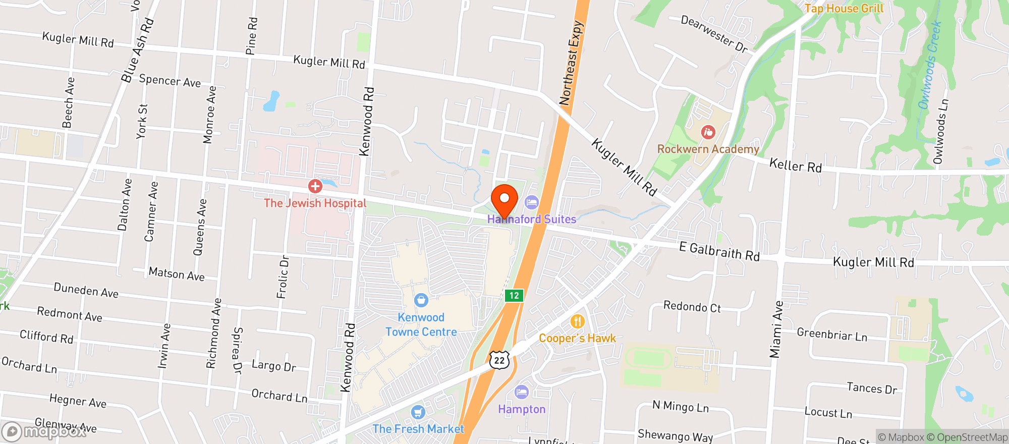 Map showing Whole Foods Market