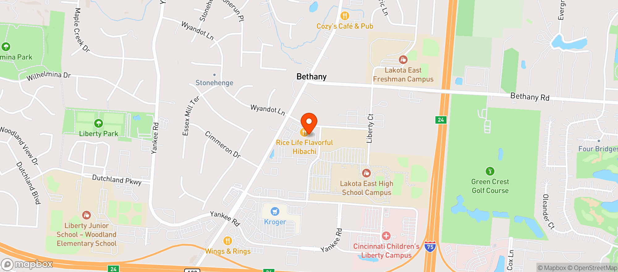 Map showing LIBERTY COLLECTIVE
