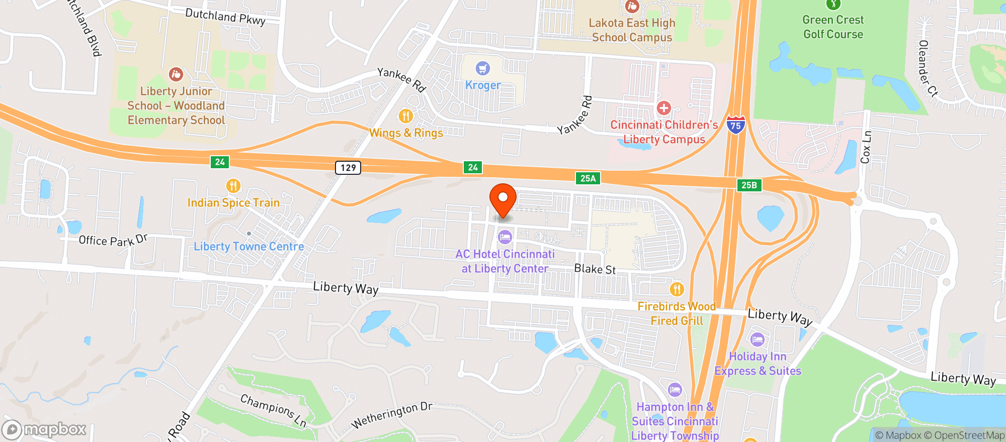 Map showing Coopers Hawk Winery & Restaurant